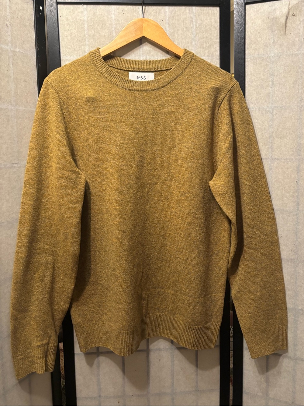 MARKS & SPENCER Extra Fine Lambswool Crew Neck Sweater, Made in Madagascar